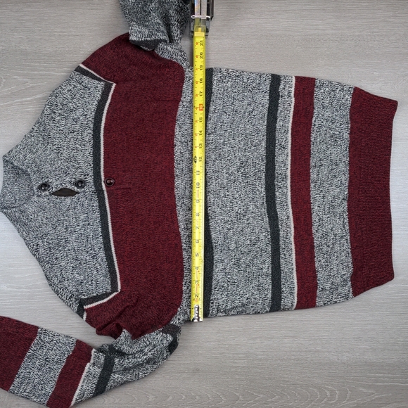 CHAPS 1/4 Button Colorblock Striped Knit Sweater - Picture 4 of 11